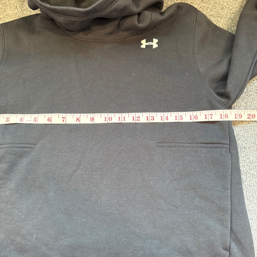 Under Armour Womens Rival Fleece Funnel Neck Hoodie Black 1331725-001 Small NWT - Picture 4 of 9